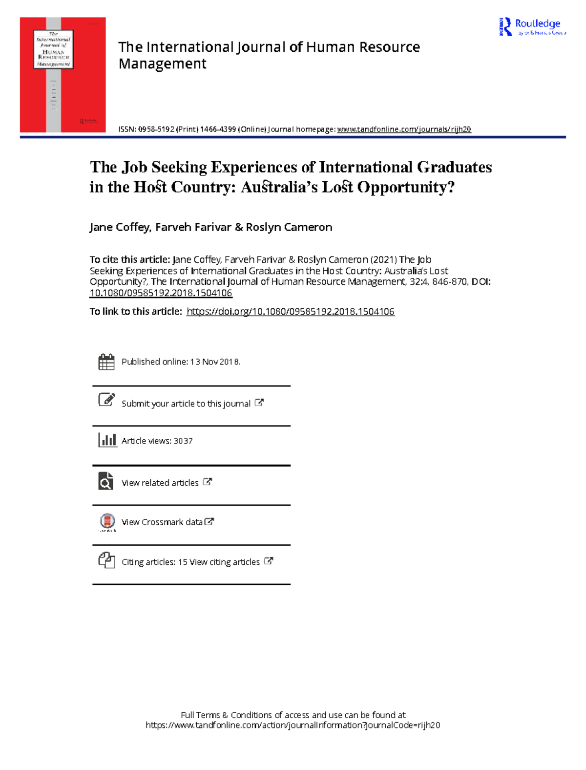 Job Seeking Challenges for International Graduates in Australia: A ...