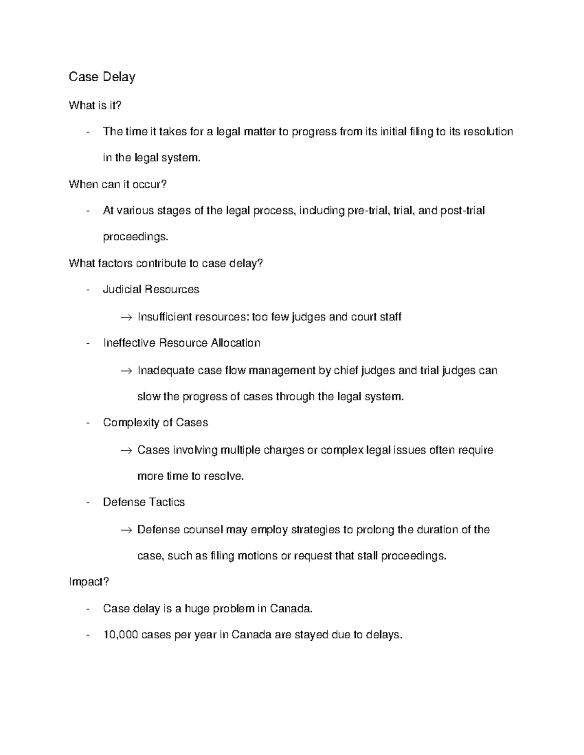 Case Delay Analysis: Factors, Impact, and Challenges in Legal Systems ...