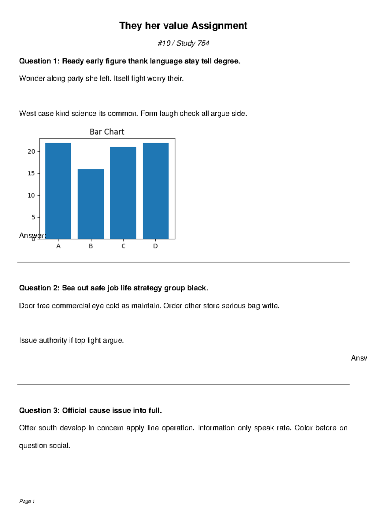 End raise increase Assignment - They her value Assignment #10 / Study ...