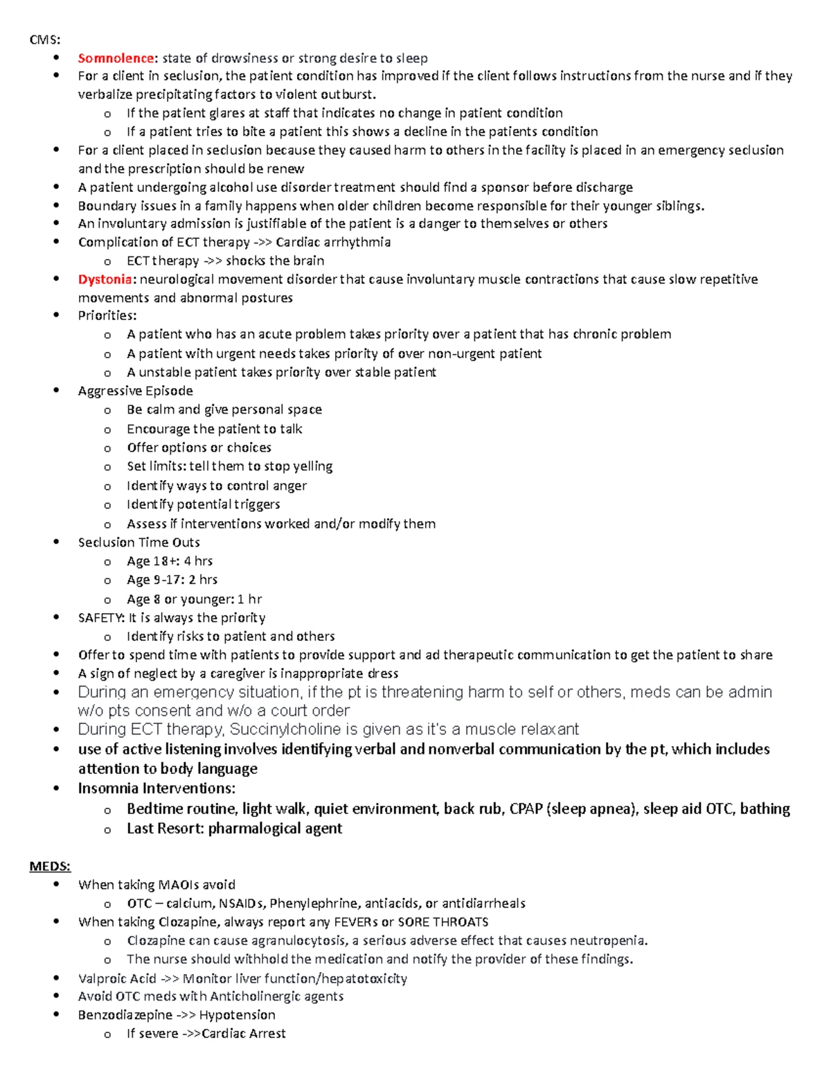 Mental Status Exam Template - Essential Observations & Notes - Studocu