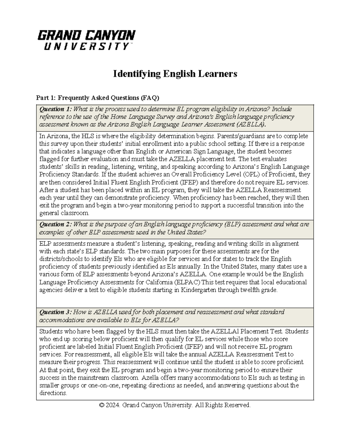 RS-T3-Identifying English Learners: FAQs on EL Program Eligibility and ...