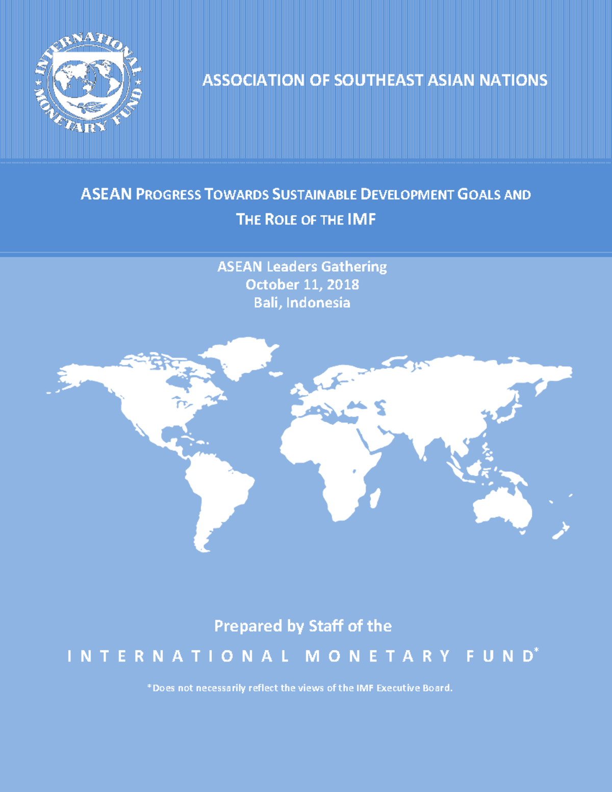 Asean Progress FOR SDG's - ASSOCIATION OF SOUTHEAST ASIAN NATIONS ASEAN ...