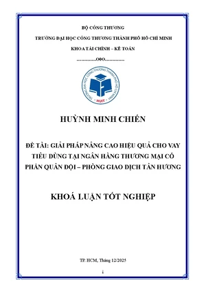 CHO VAY TIÊU DÙNG HỖ TRỢ TÀI CHÍNH LINH HOẠT