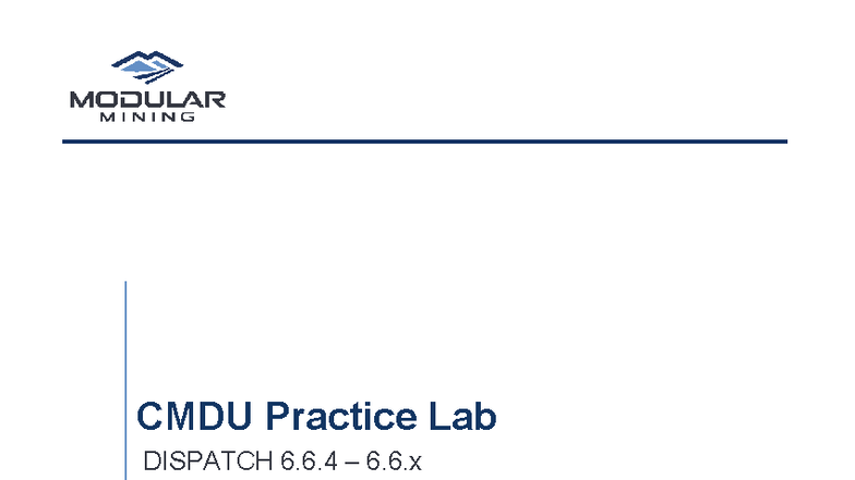 CMDU Practice Lab r6: DISPATCH 6.6.x User Guide - Studocu