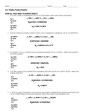 16.1 specific heat practice part 1 answer key - Ch 16 Specific Heat ...