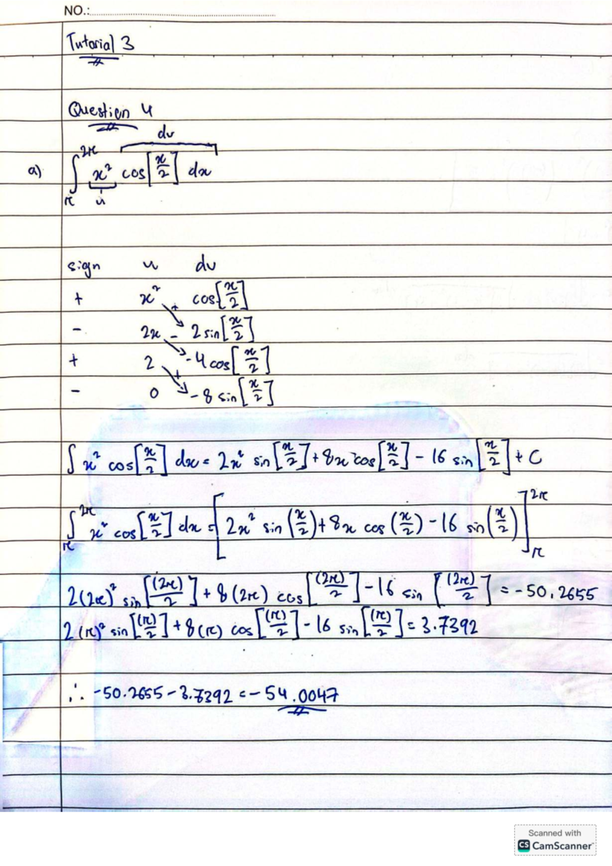 Tutorial 3: Question 4 Solutions and Answers - Studocu