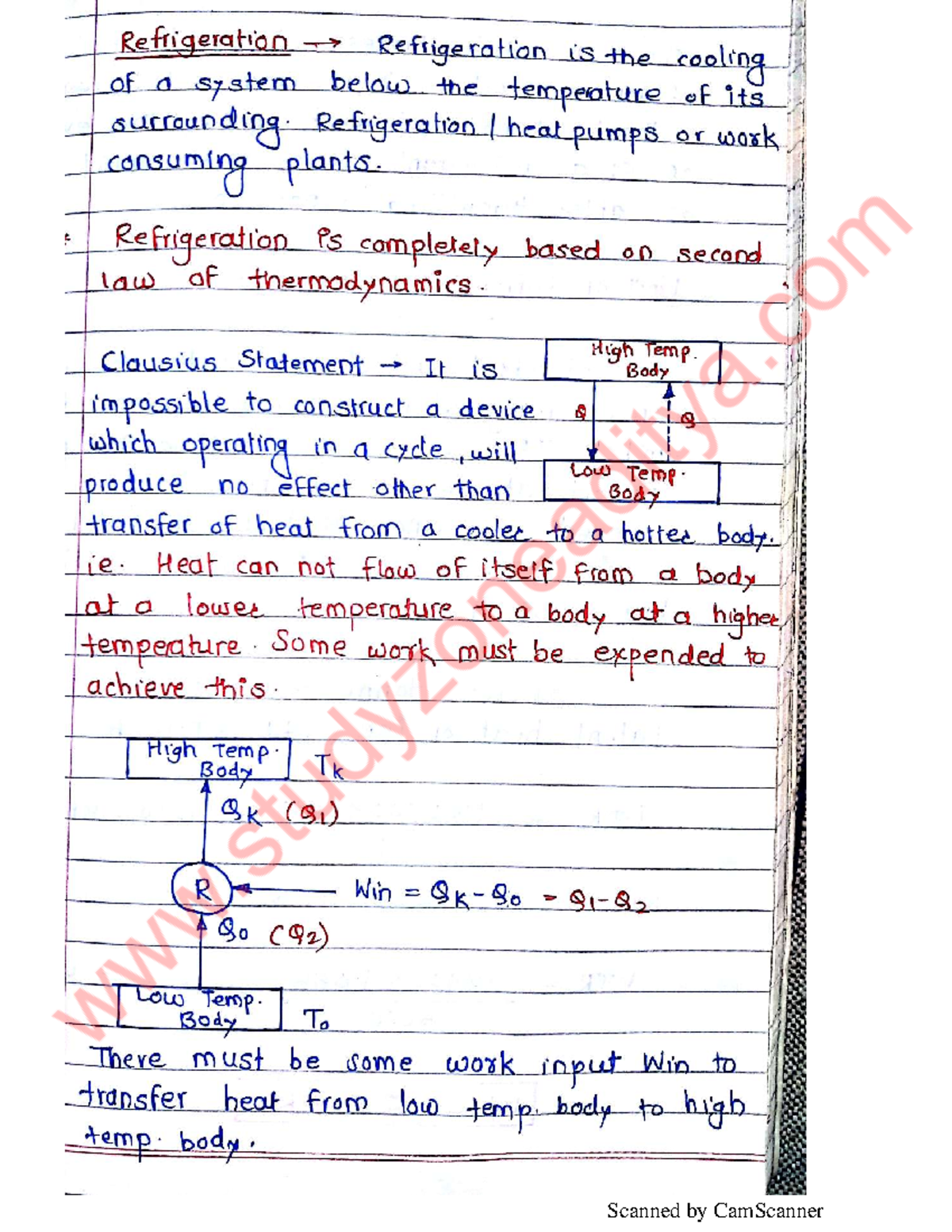 ME Refrigeration - Lecture Notes on Thermodynamics and Heat Pumps - Studocu