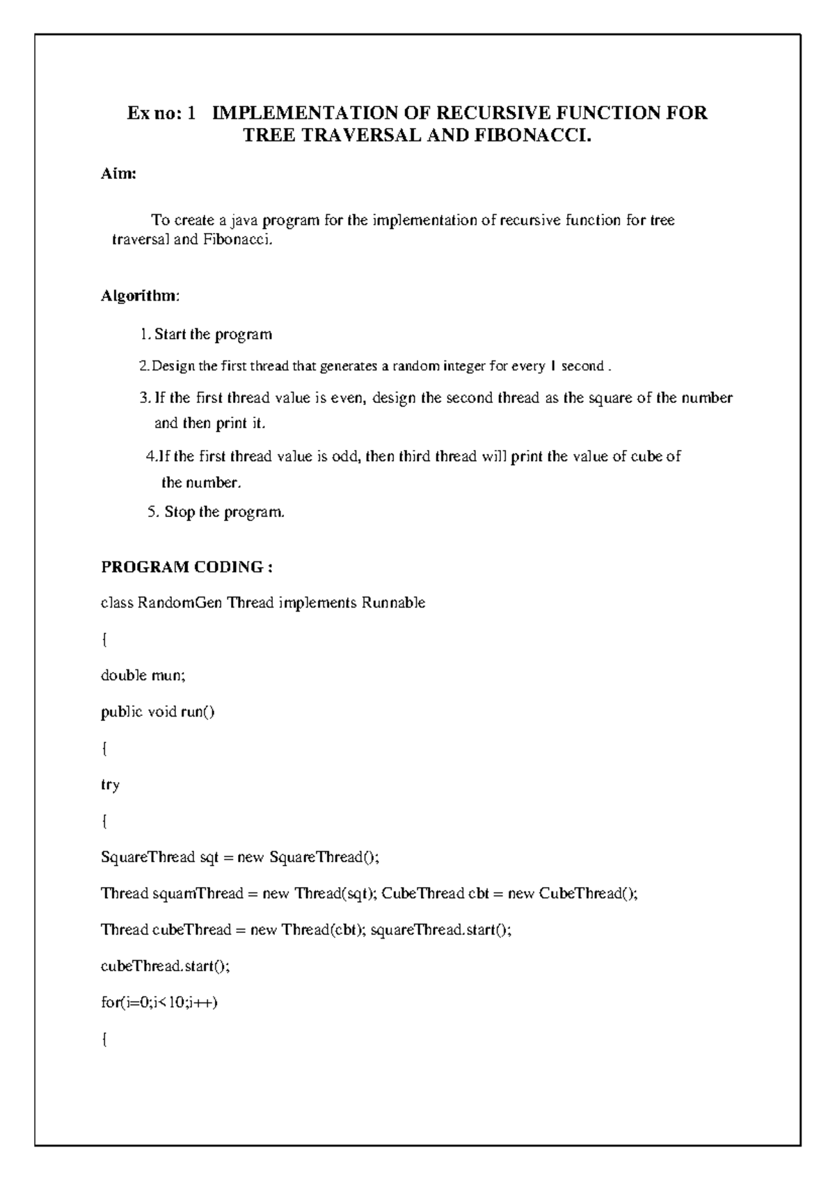 ADSA 101 Lab Manual: Recursive Functions & Binary Search Tree ...