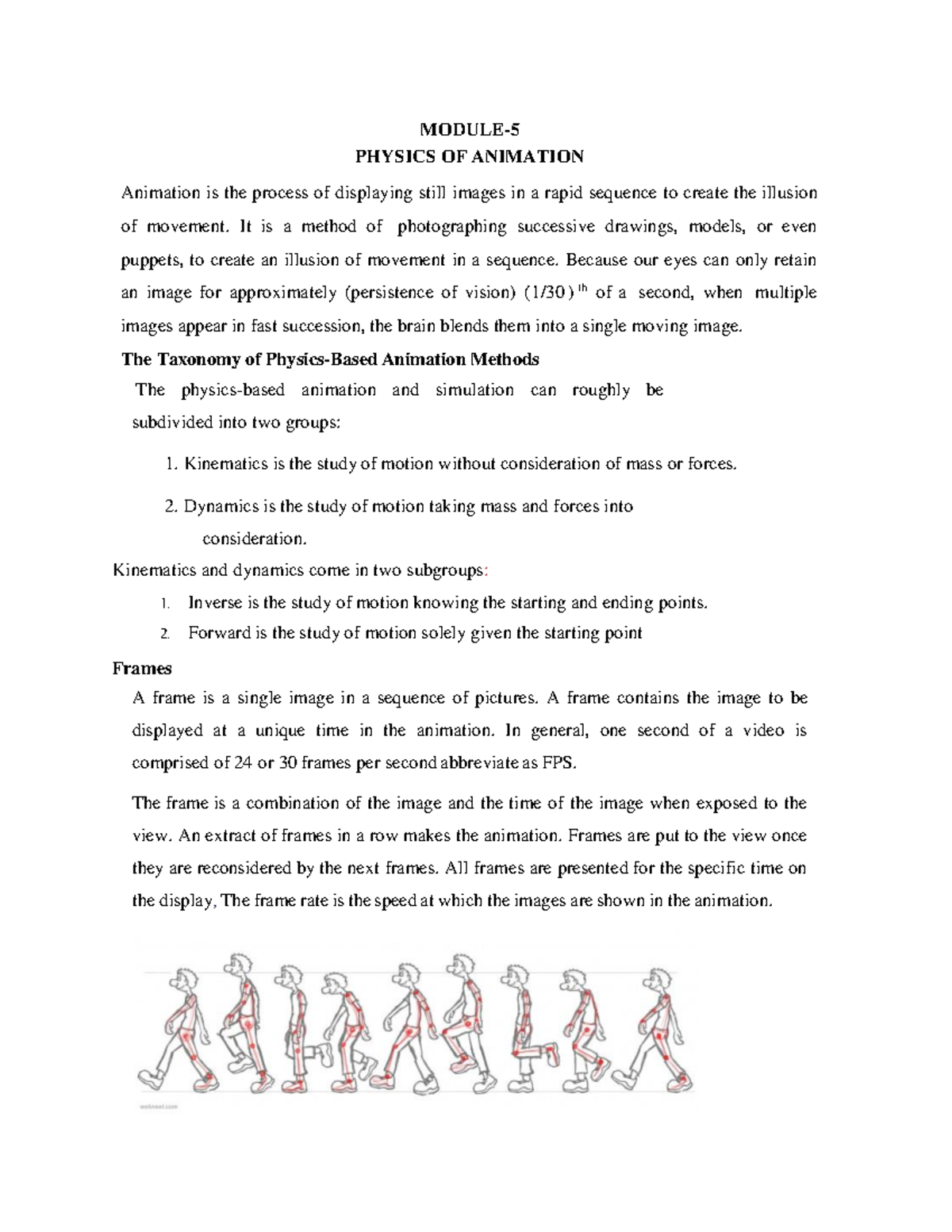 Mod-5 Physics of Animation: Key Concepts and Techniques - Studocu