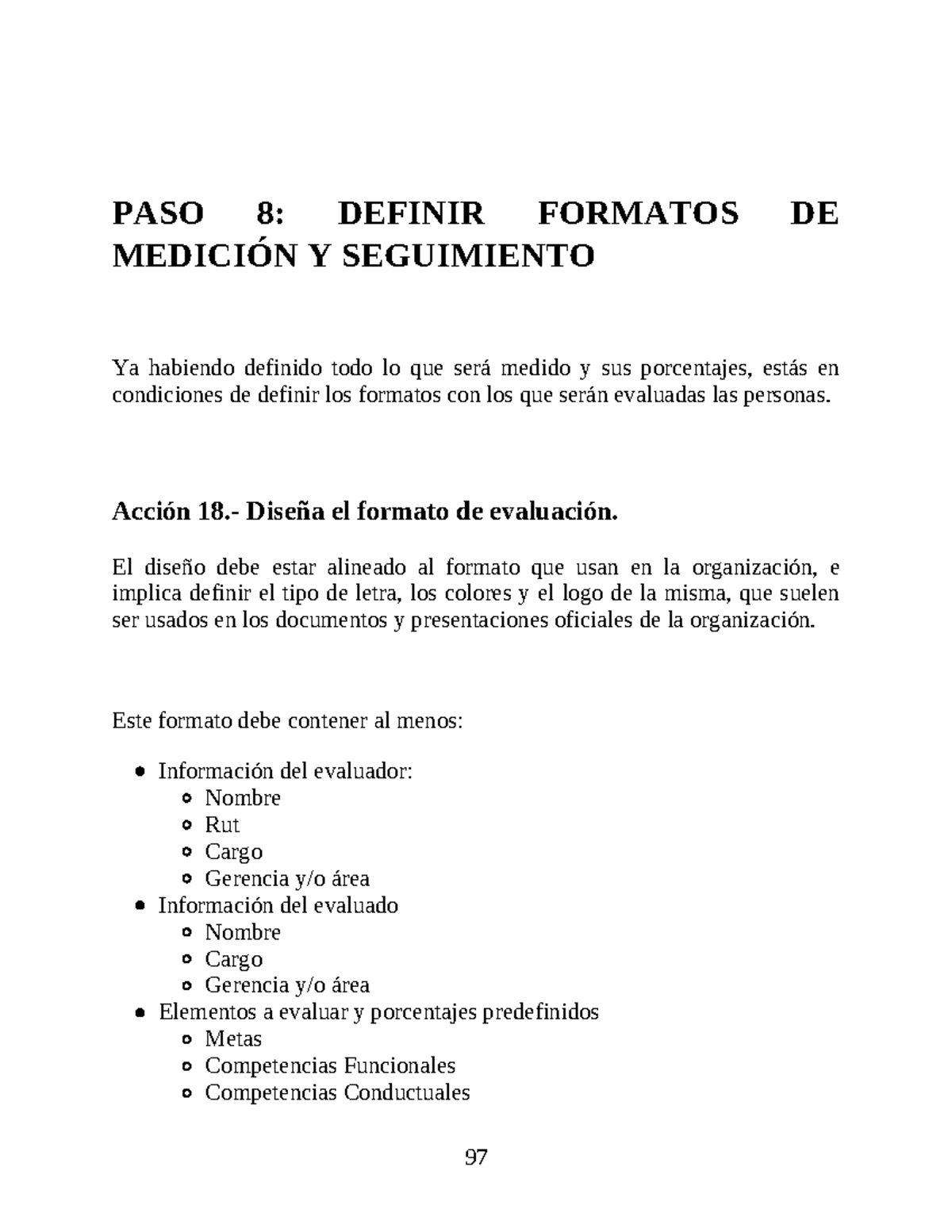 PP 97-114: Formatos de Medición y Seguimiento en Evaluación Desempeño ...