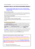 Health and Movement - Grade: 11 - New South Wales Higher School ...