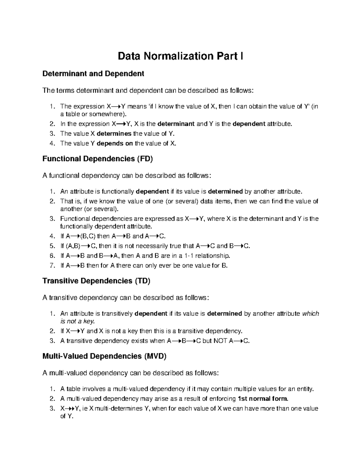 4 Data Normalization Part I - Data Normalization Part I Determinant and ...