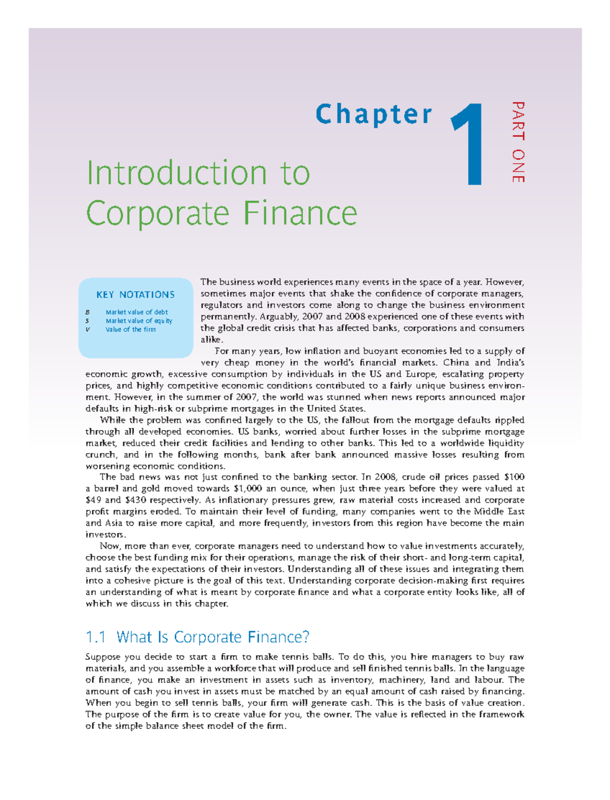 FIN 3340 2017 Introduction to Corporate Finance - Key Concepts and ...