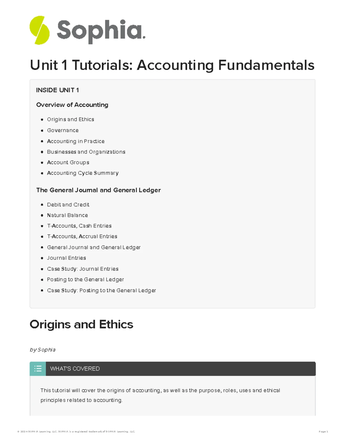 Unit 2 Tutorials: Key Concepts in Financial Reporting and Trial Balance ...