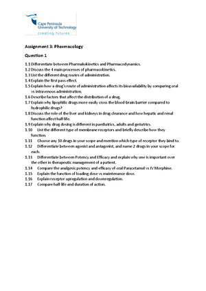 CCT 260S Critical Care Transport Learner Guide 2023 - CPUT - Studocu