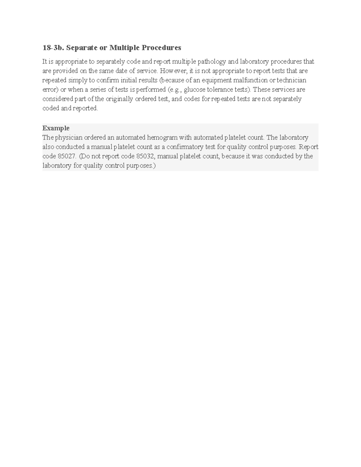 Coding and Reporting of Multiple Pathology Procedures - Studocu
