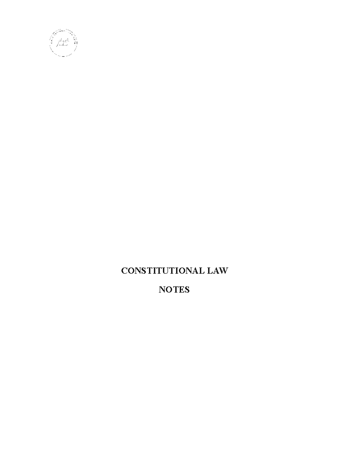 Constitutional Law Notes: Key Cases & Articles for LAW 101 End-Sem Exam ...