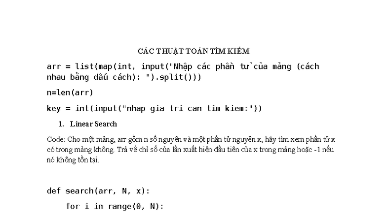 CÁC THUẬT TOÁN TÌM KIẾM - ca thuat toan tim kiem - CÁC THUẬT TOÁN TÌM ...