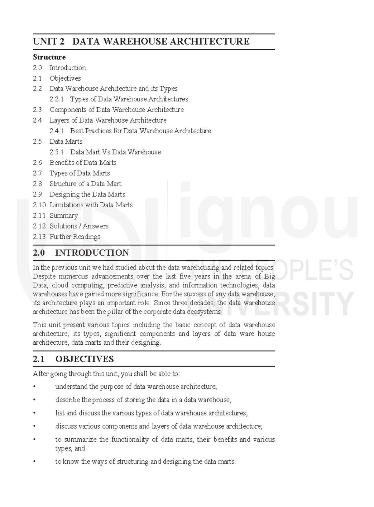 DOC-20240524-WA0005 - Unit 2 Data Warehouse Architecture Notes - Studocu