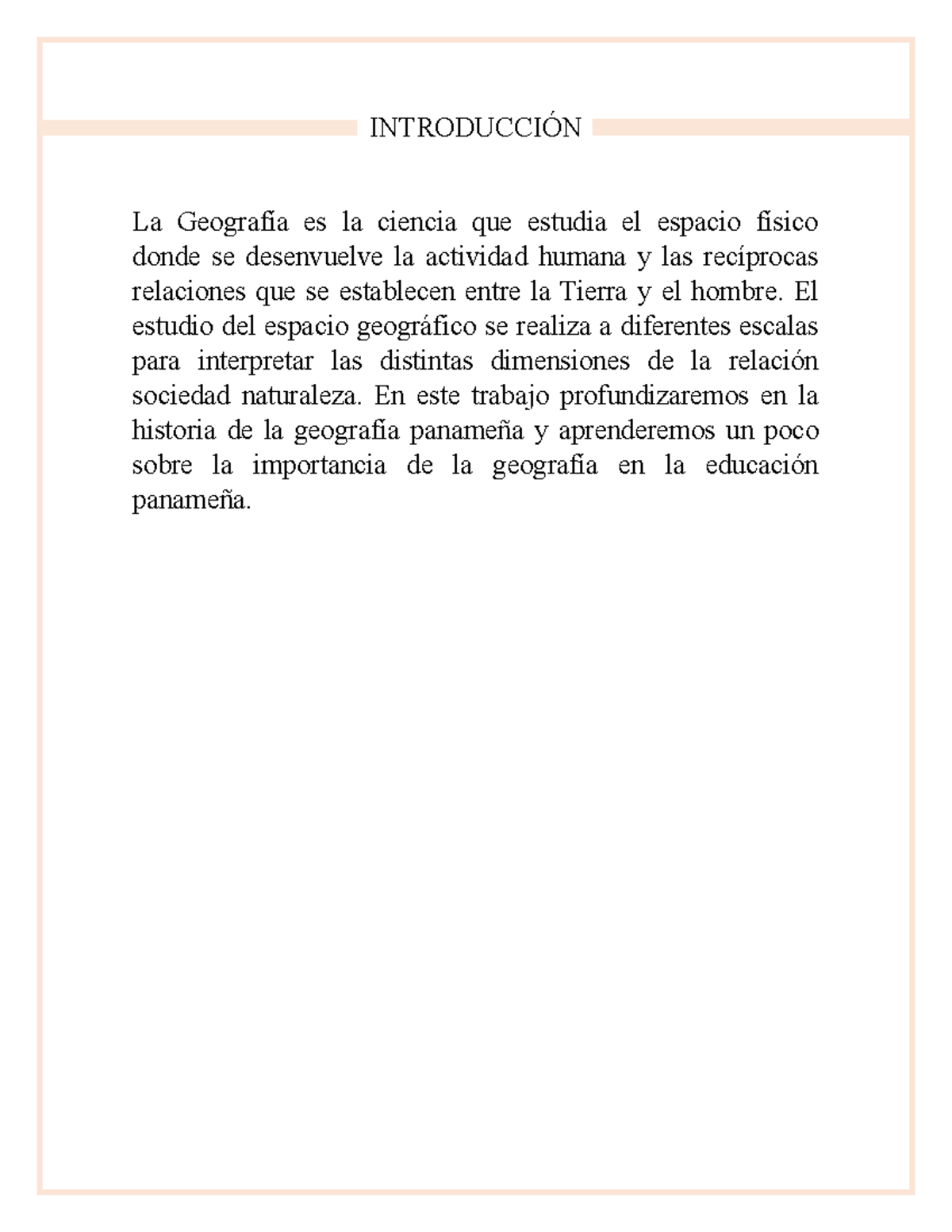 Geografía de Panamá: Importancia y Antecedentes en Educación - Studocu, image size:1200x1553