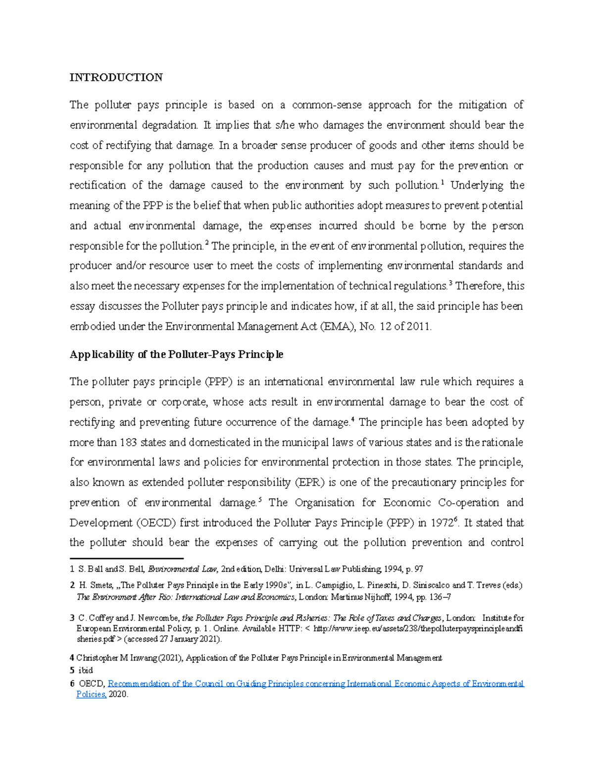 PPP & Environmental Management: Case Study under EMA No. 12/2011 - Studocu
