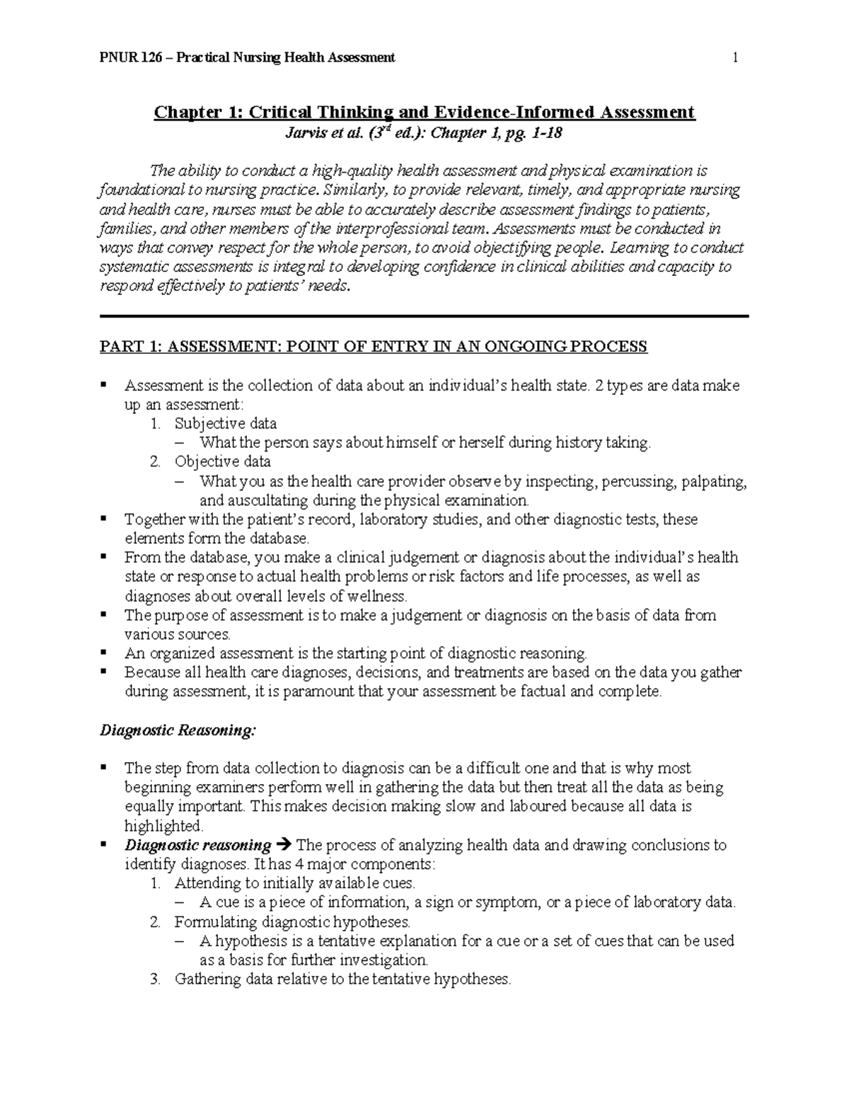 Chapter 1 - Understanding Critical Thinking & Evidence-Based Assessment ...