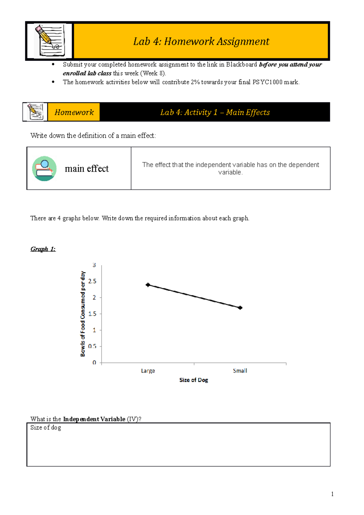 Psyc1000 - Lab Manual for week 8, lab 4 - Lab 4: Homework Assignment ...