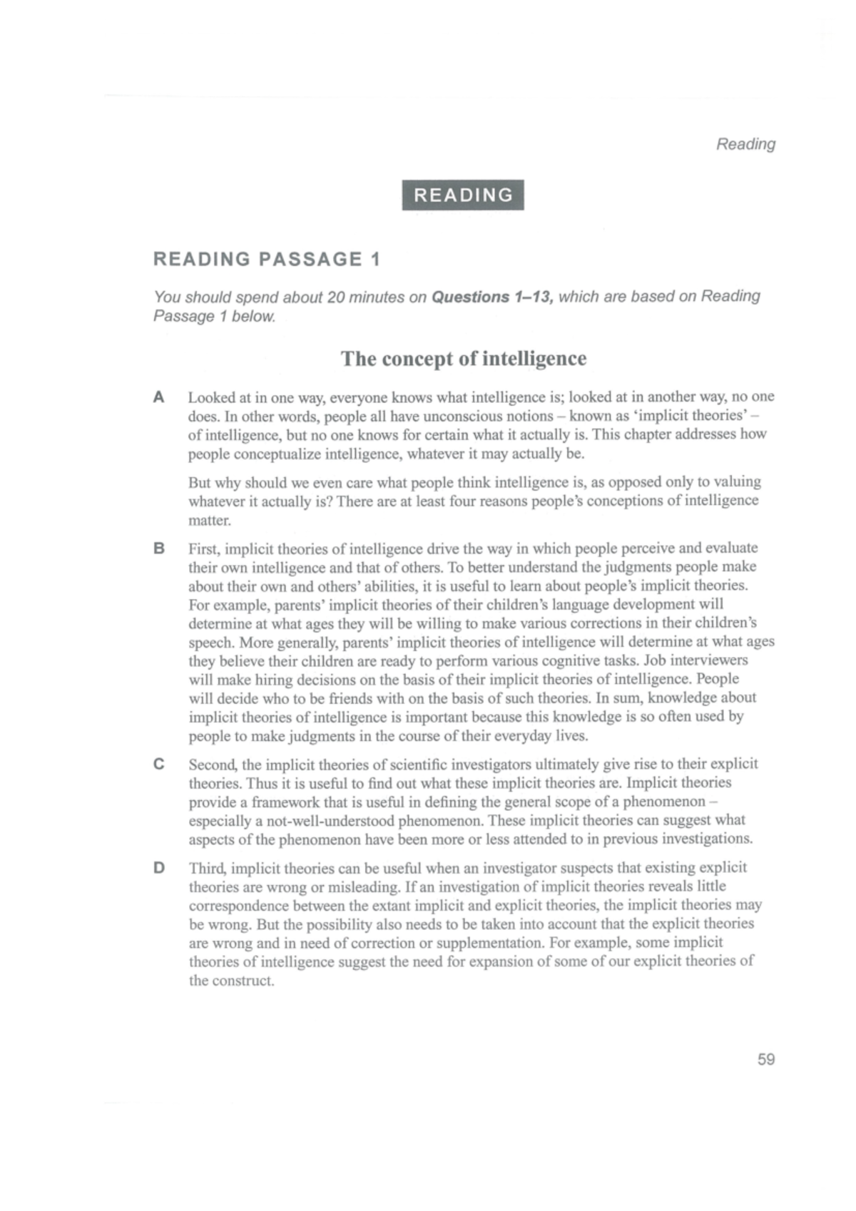Cambridge IELTS 14 Test 3: Reading Passage Analysis and Questions - Studocu