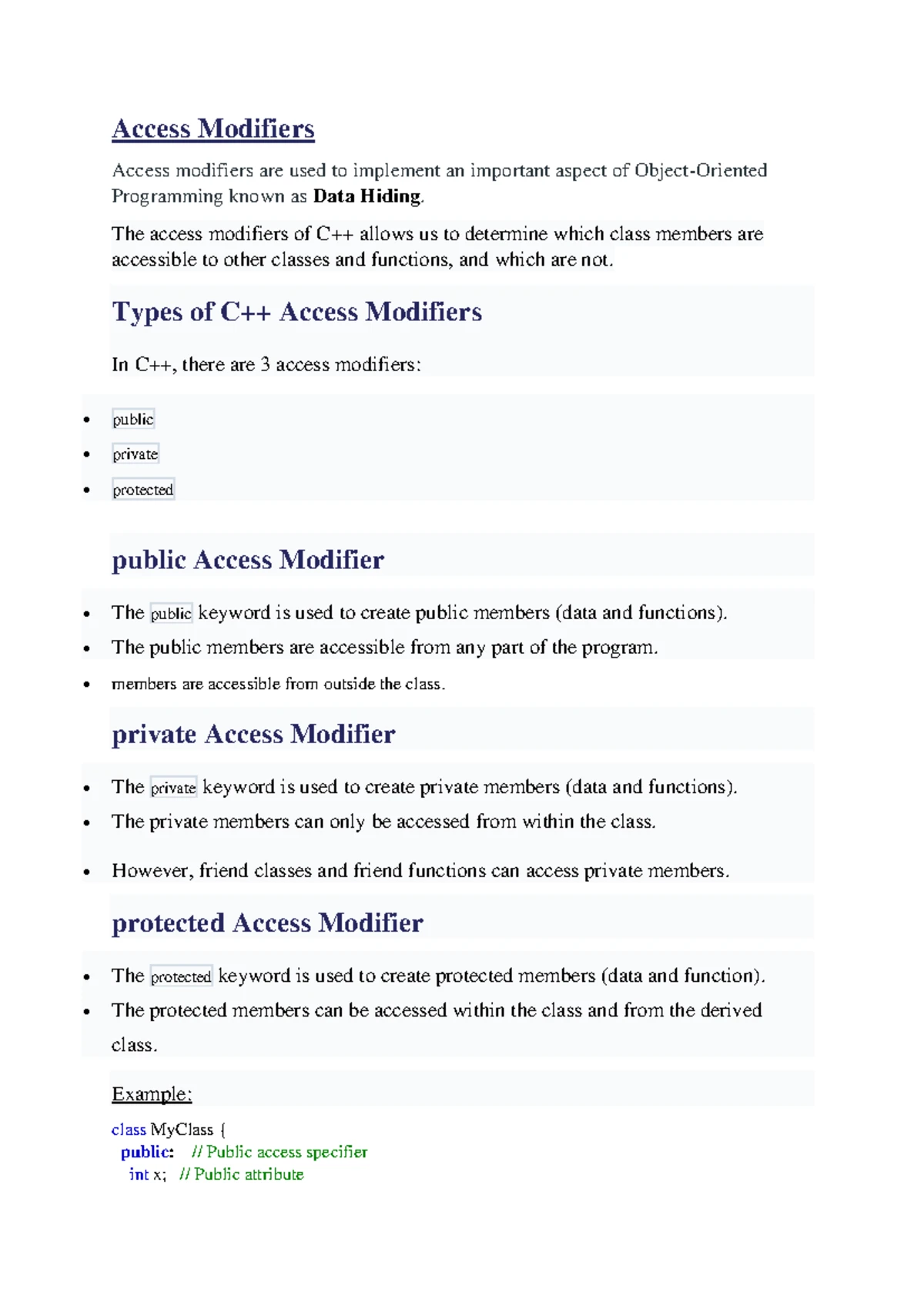Introduction to Data Science - Object Oriented Programming 2 Marks ...
