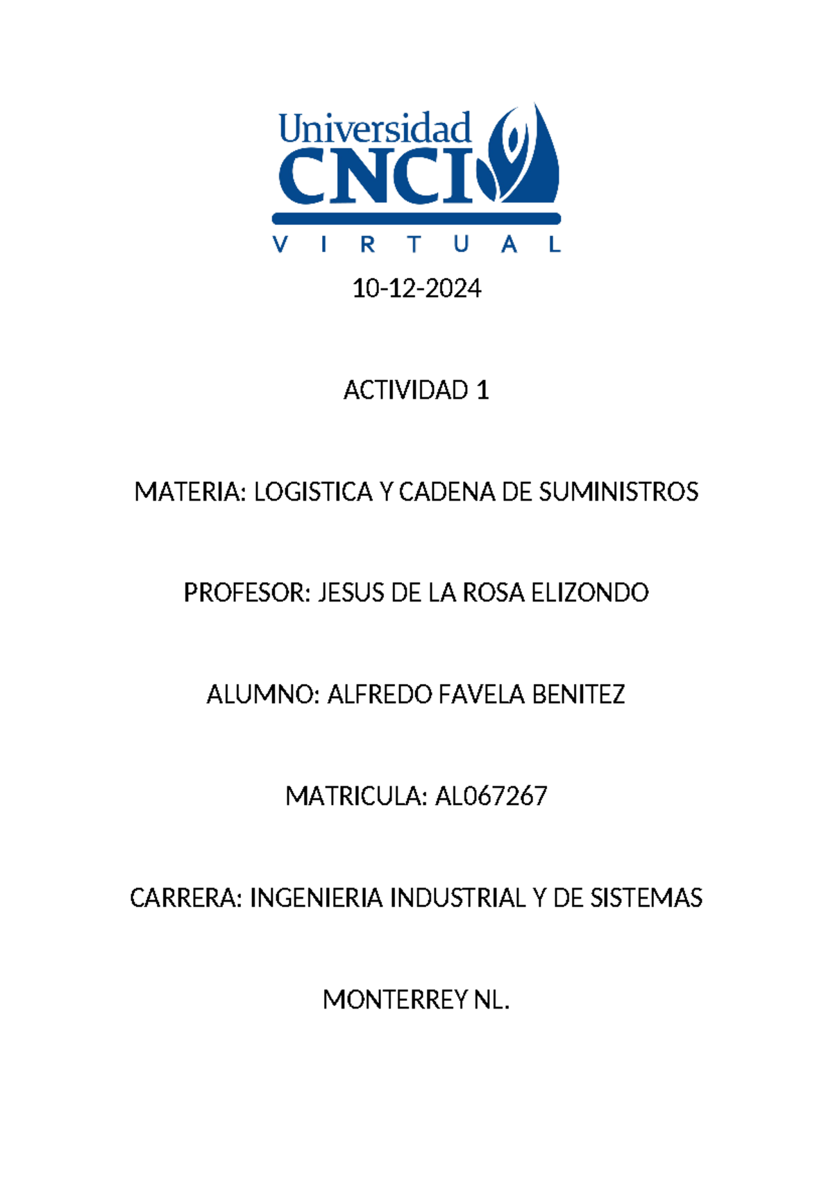 Actividad 1: Mapa Conceptual en Logística y Cadena de Suministros - Studocu