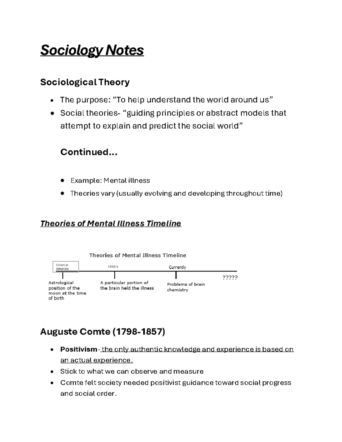 Sociology Notes: Key Theories and Perspectives in SOC101 - Studocu