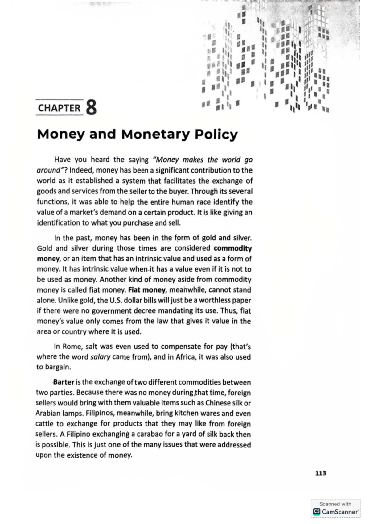 ECON Chapter 8: Money and Monetary Policy Overview - Studocu