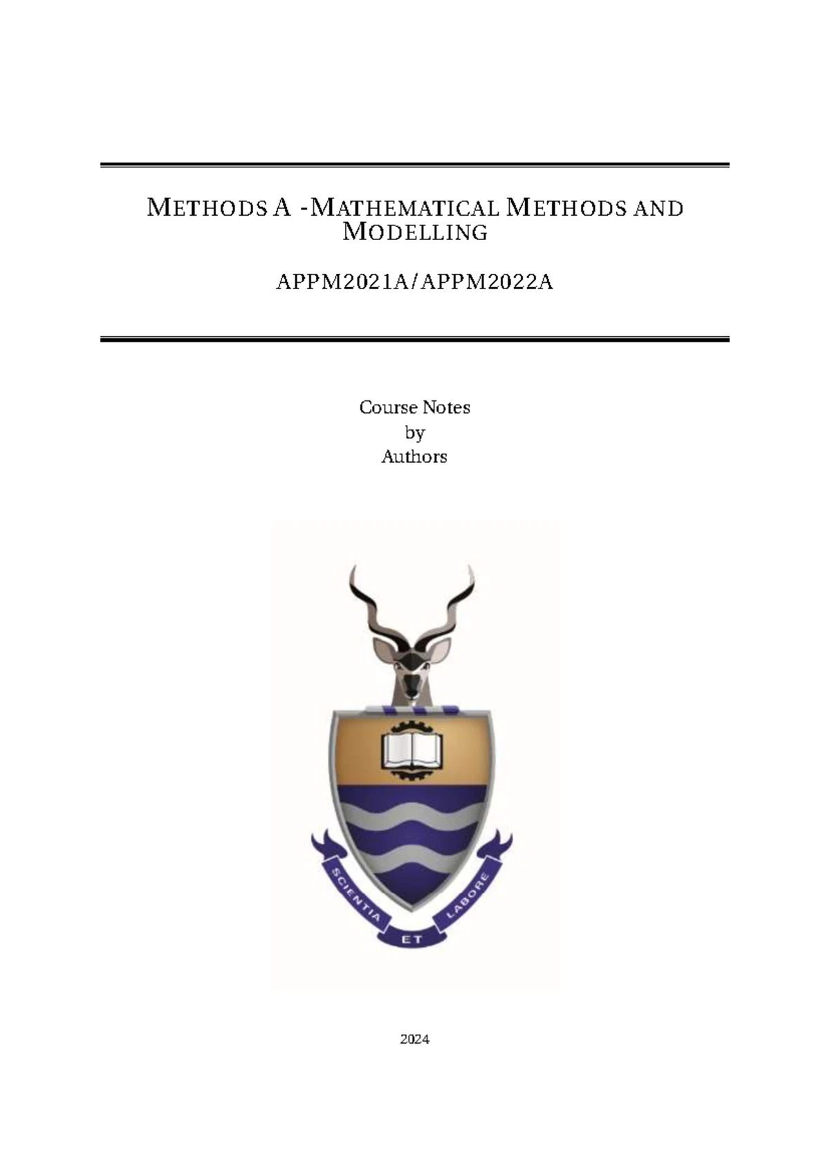 APPM2021A Final Exam 2023: Mathematical Methods & Modelling - Studocu