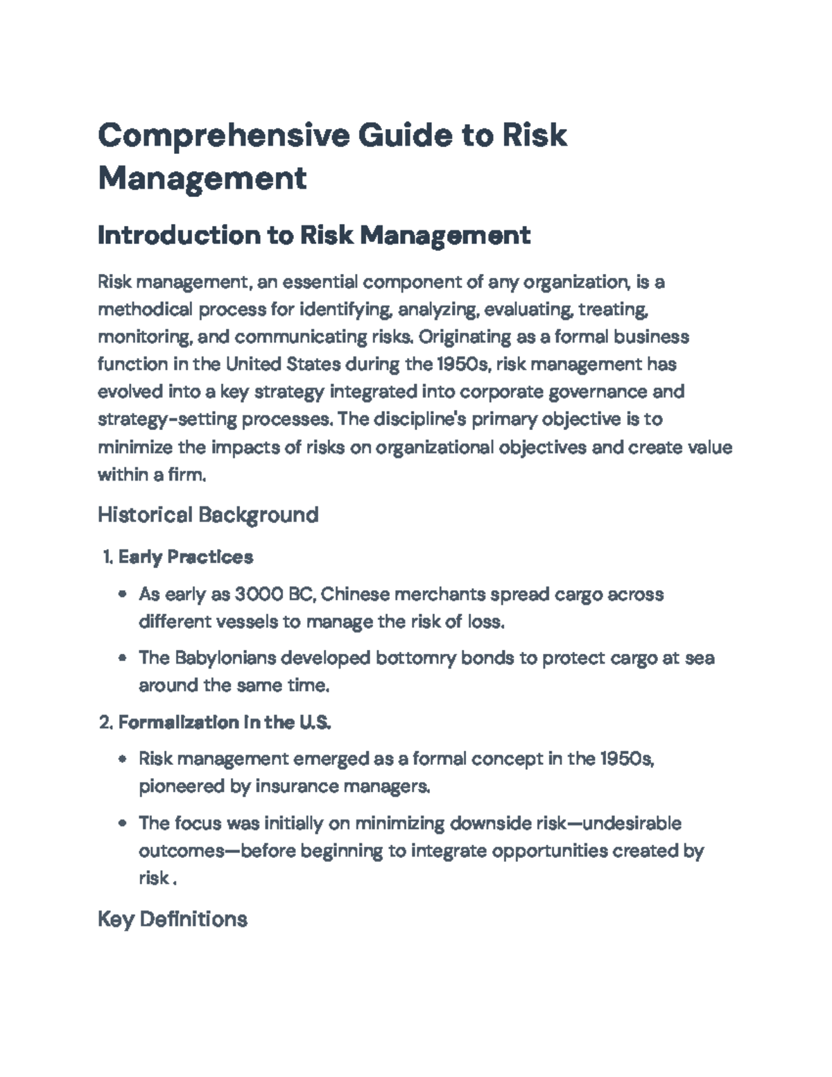 Risk Management Strategies: A Comprehensive Guide (ISO 31000 Approach ...