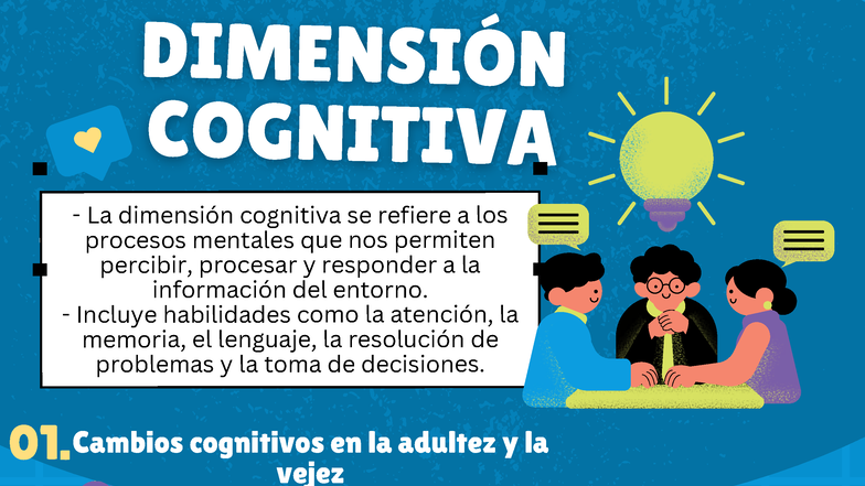 DIMENSIÓN COGNITIVA EN ADULTEZ Y VEJEZ - TAREA 3 - Studocu