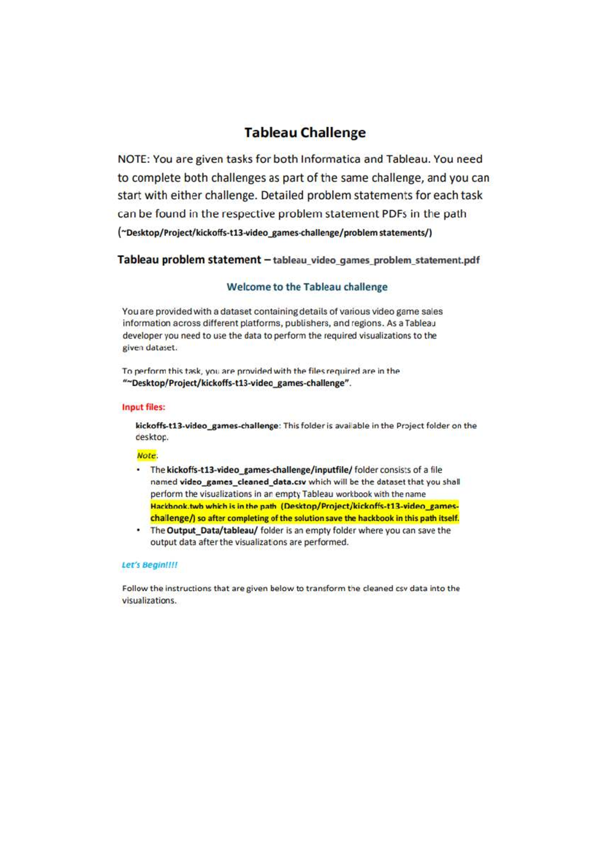 Tableau Challenge: Visualizing Video Game Sales Data Analysis - Studocu