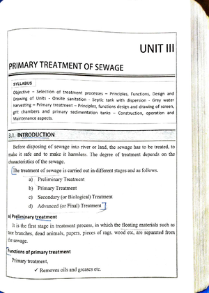[Solved] Previous year question papers for biological treatment for ...