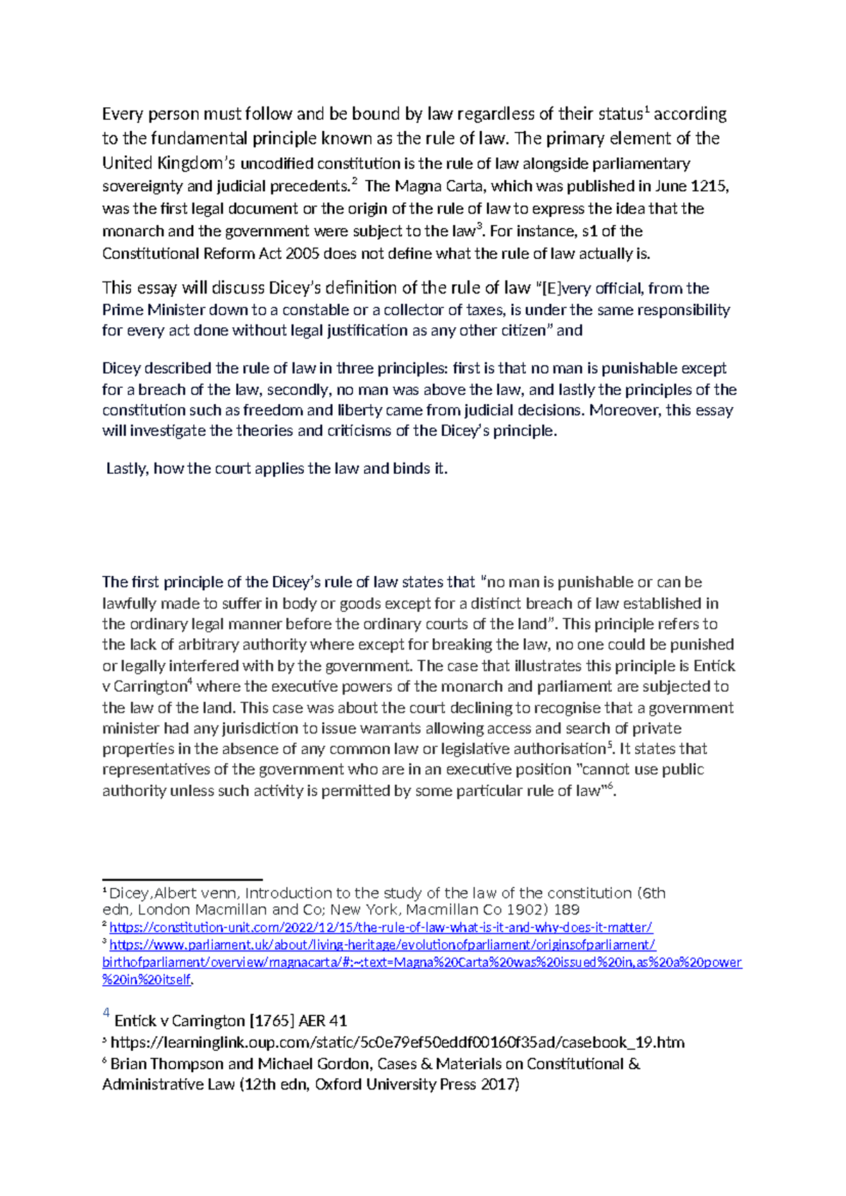 Public law 2023 - example questions to practice for the assessments ...