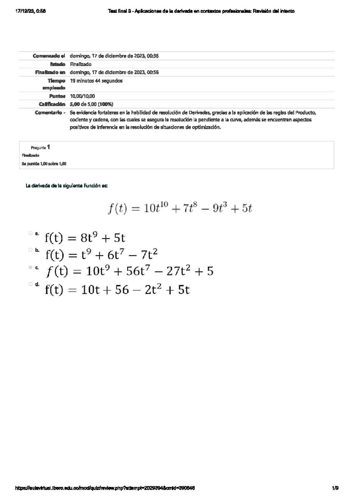 Final Exam Review: Calculus III (Test Final 3) - Studocu