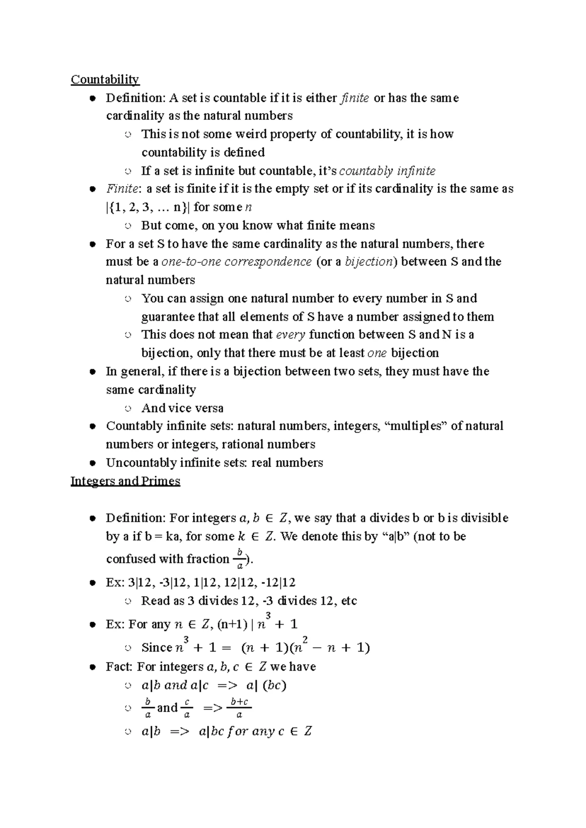 Chapter 5 - Notes form David Carchedi - Chapter S : Proofs& Recursion ...