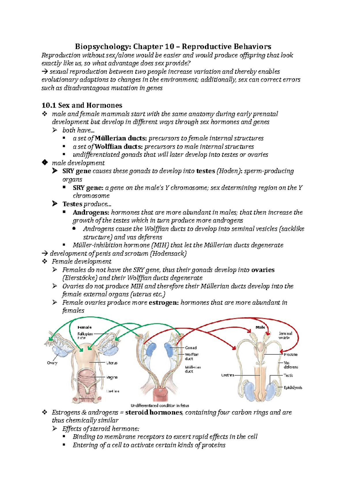 B-Bio Ch10 - Reproductive Behaviors Explained - Studeersnel