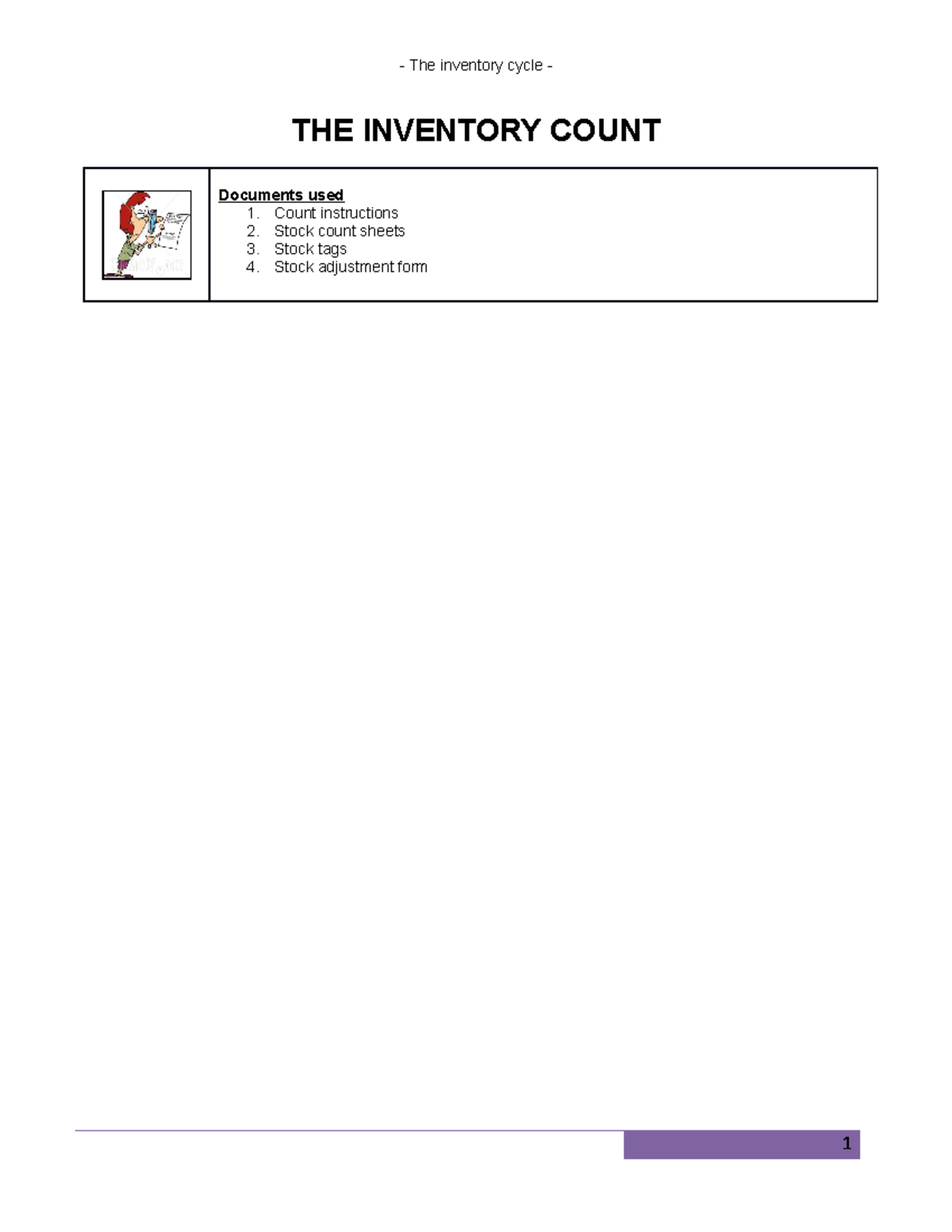 Year-End Inventory Count Notes 2021 for S&D Hardware (PTY) LTD - Studocu