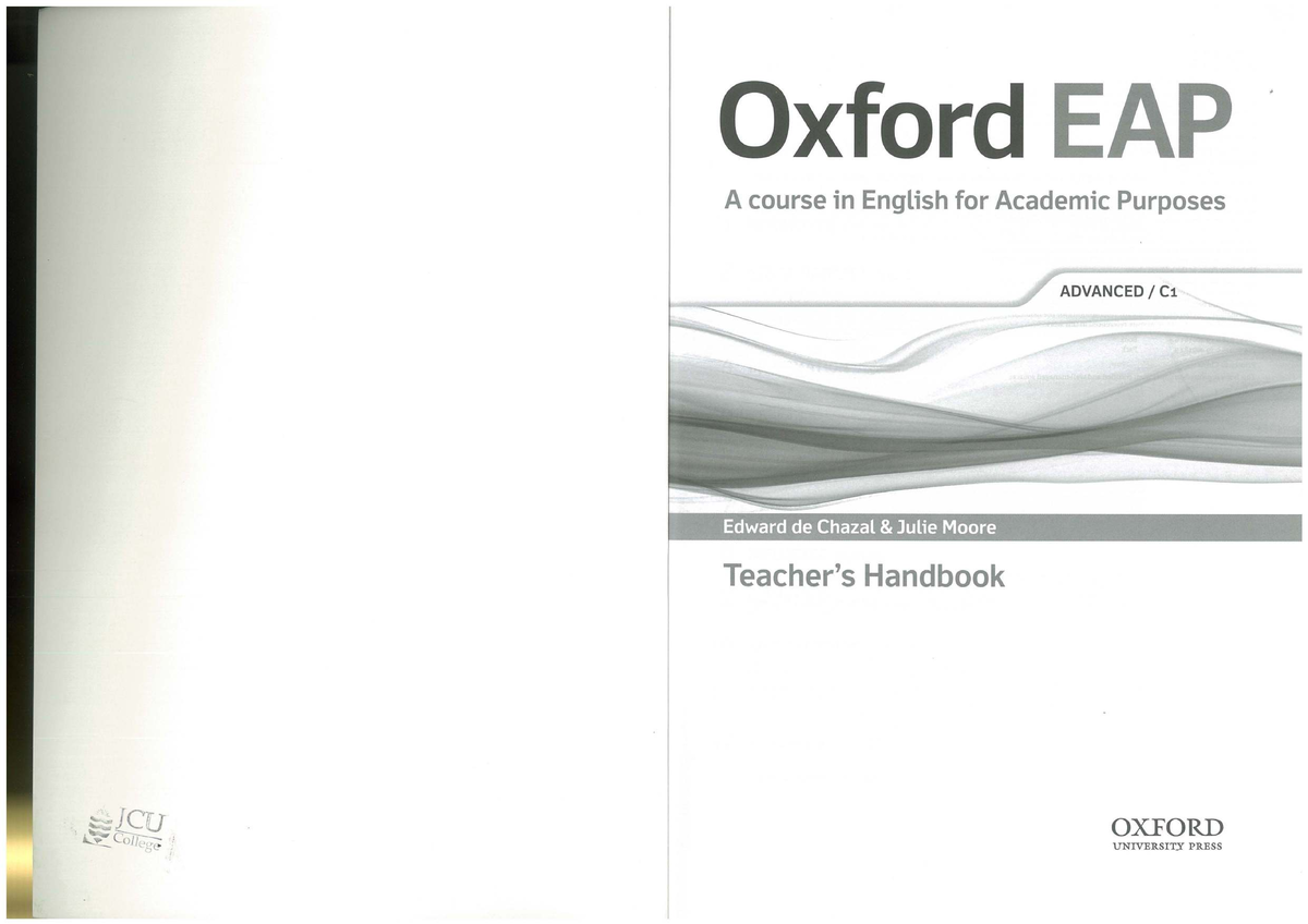 Oxford EAP Advanced C1 Teacher - Document Preview