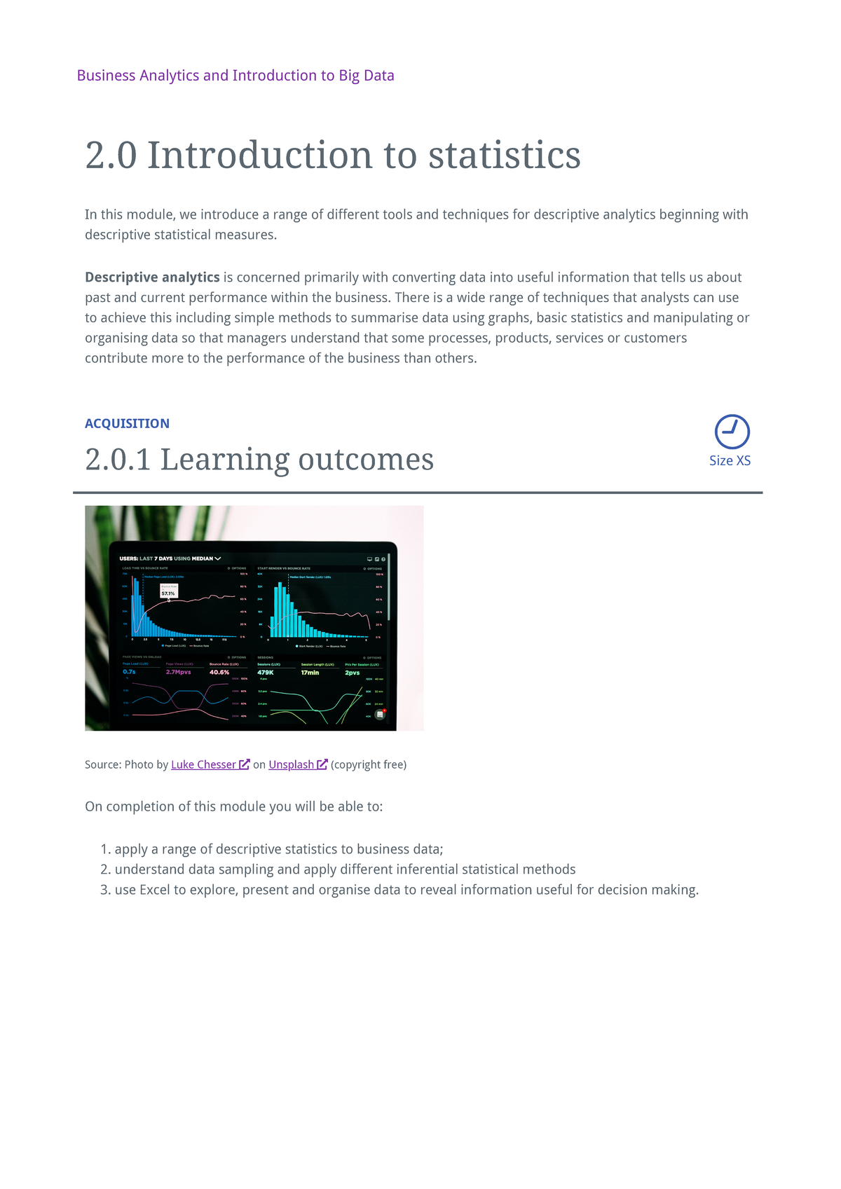 Introduction to statistics - In this module, we introduce a range of ...