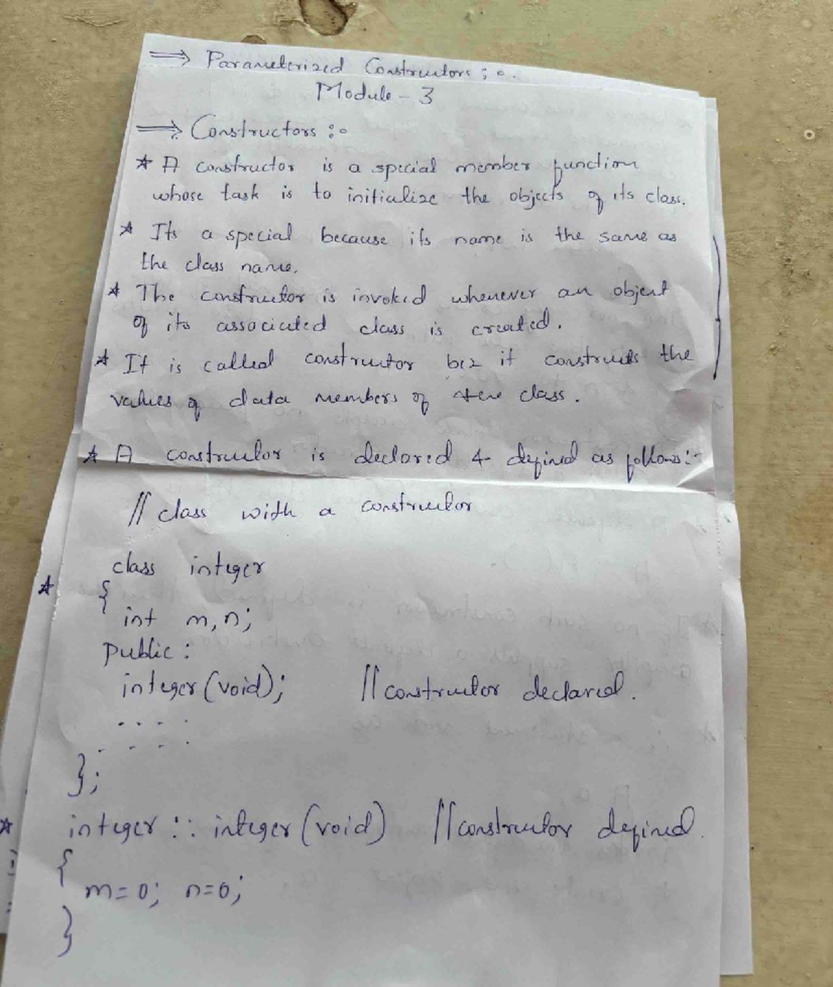 Module 3 C++ Lecture Notes: Understanding Key Concepts - Studocu