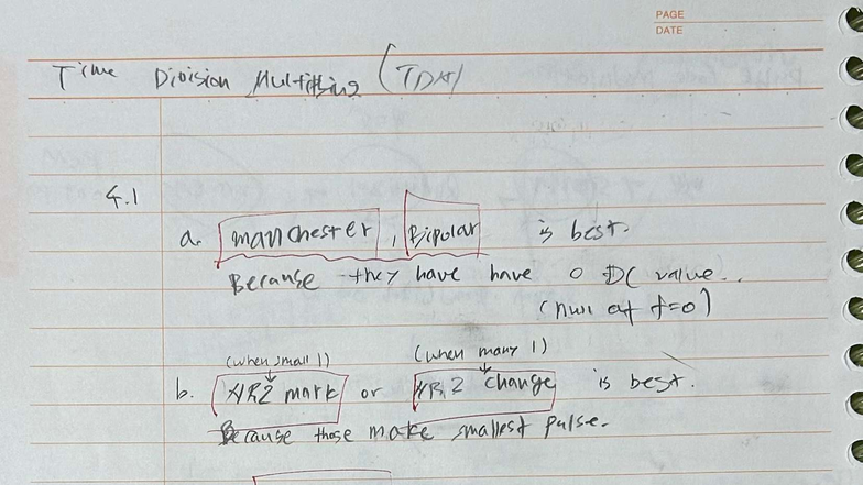 TDA 4.1 & 4.2: Time Division Multiplexing Techniques Analysis - Studocu