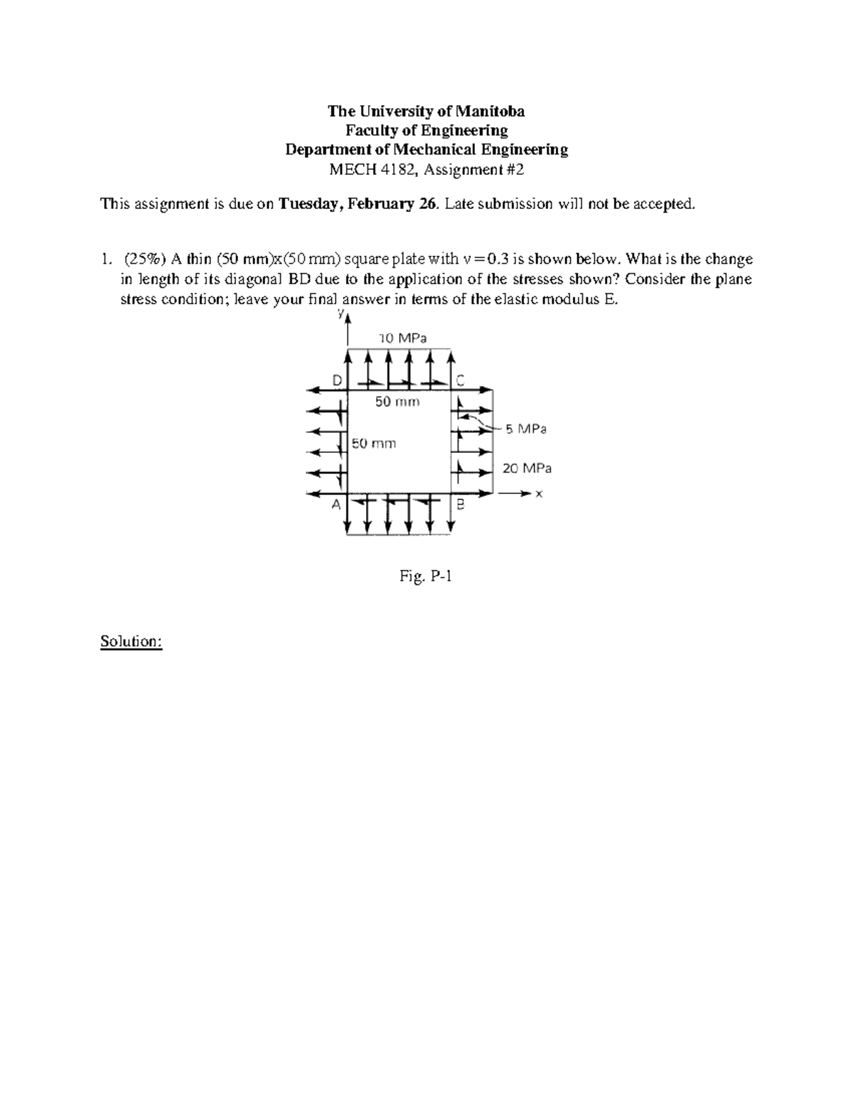 MECH 4182 W19, Assignment 2 sol - Warning: TT: undefined function: 32 ...