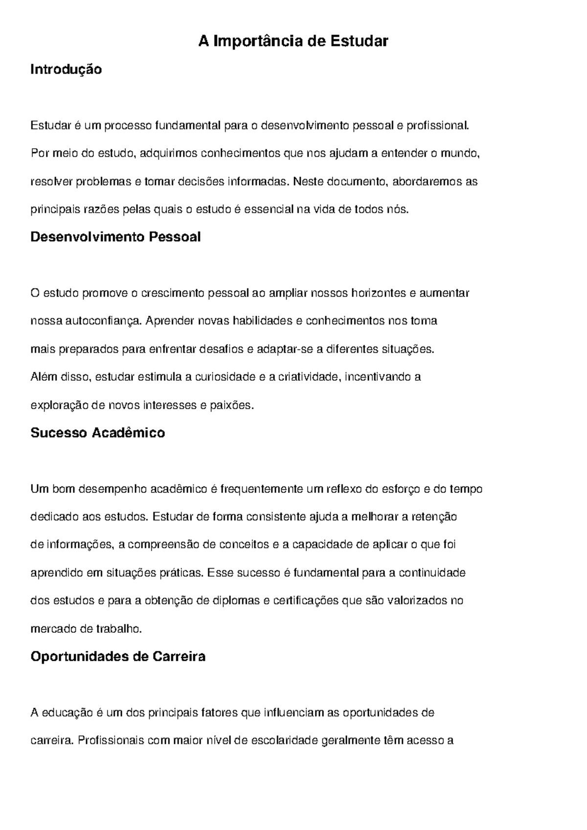 A Importância de Estudar para o Desenvolvimento Pessoal e Profissional ...