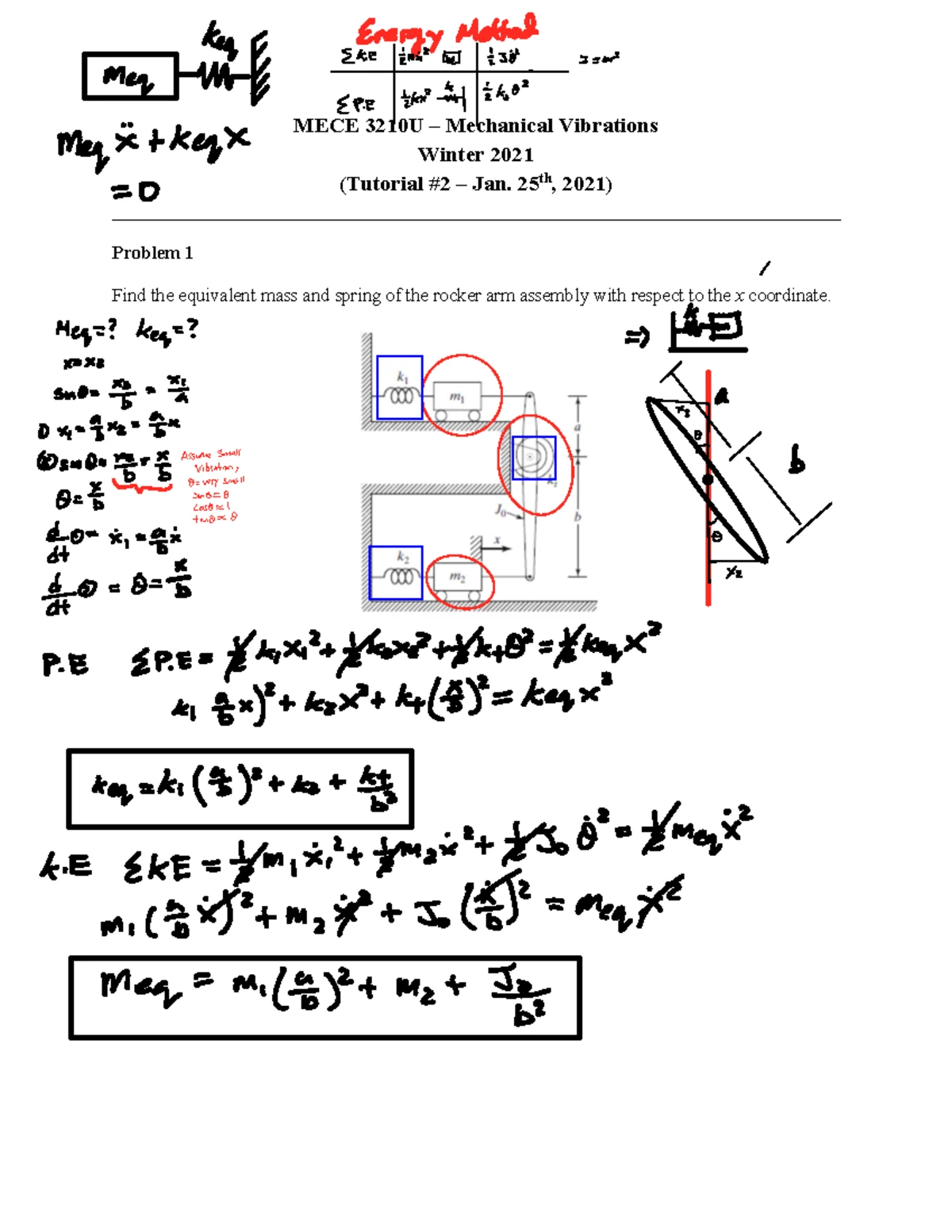 MECE 3210U Midterm Exam 1 Solutions - February 2023 - Studocu