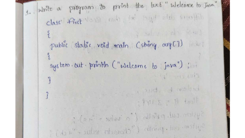 Java Programming Concepts and Examples (CS101) - Studocu